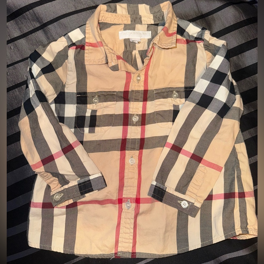Burberry children Nova Check Signature Plaid Shirt infant/toddler